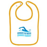 Infant Contrast Trim Terry Bib Thumbnail