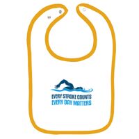 Infant Contrast Trim Terry Bib Thumbnail