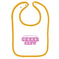 Infant Contrast Trim Terry Bib Thumbnail