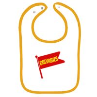 Infant Contrast Trim Terry Bib Thumbnail