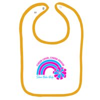 Infant Contrast Trim Terry Bib Thumbnail