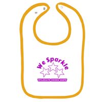 Infant Contrast Trim Terry Bib Thumbnail