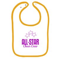 Infant Contrast Trim Terry Bib Thumbnail