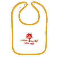 Infant Contrast Trim Terry Bib Thumbnail