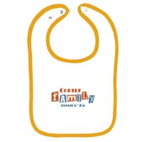 Infant Contrast Trim Terry Bib Thumbnail