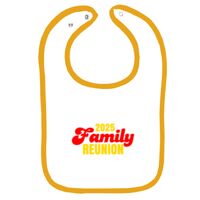 Infant Contrast Trim Terry Bib Thumbnail