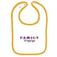 Infant Contrast Trim Terry Bib Thumbnail