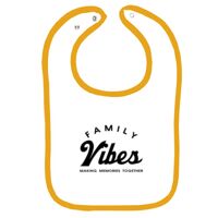 Infant Contrast Trim Terry Bib Thumbnail