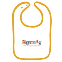 Infant Contrast Trim Terry Bib Thumbnail