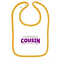 Infant Contrast Trim Terry Bib Thumbnail