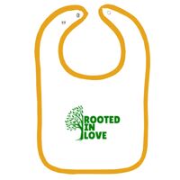 Infant Contrast Trim Terry Bib Thumbnail