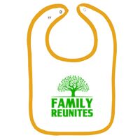 Infant Contrast Trim Terry Bib Thumbnail