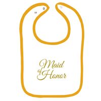 Infant Contrast Trim Terry Bib Thumbnail