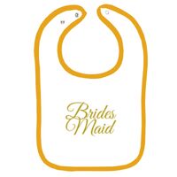 Infant Contrast Trim Terry Bib Thumbnail