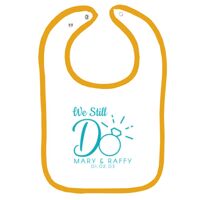 Infant Contrast Trim Terry Bib Thumbnail