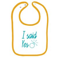 Infant Contrast Trim Terry Bib Thumbnail