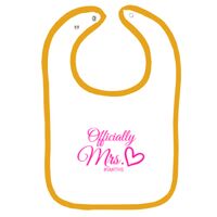 Infant Contrast Trim Terry Bib Thumbnail