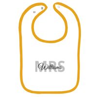 Infant Contrast Trim Terry Bib Thumbnail