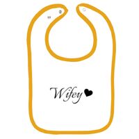 Infant Contrast Trim Terry Bib Thumbnail