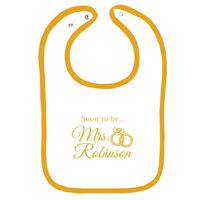 Infant Contrast Trim Terry Bib Thumbnail