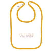 Infant Contrast Trim Terry Bib Thumbnail