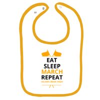Infant Contrast Trim Terry Bib Thumbnail