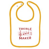 Infant Contrast Trim Terry Bib Thumbnail