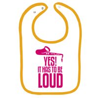 Infant Contrast Trim Terry Bib Thumbnail