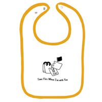 Infant Contrast Trim Terry Bib Thumbnail