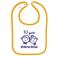 Infant Contrast Trim Terry Bib Thumbnail