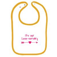 Infant Contrast Trim Terry Bib Thumbnail