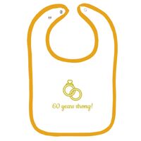 Infant Contrast Trim Terry Bib Thumbnail