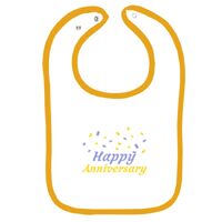 Infant Contrast Trim Terry Bib Thumbnail