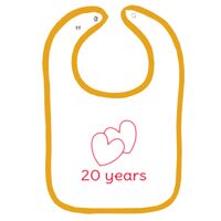 Infant Contrast Trim Terry Bib Thumbnail