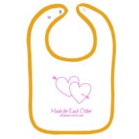 Infant Contrast Trim Terry Bib Thumbnail