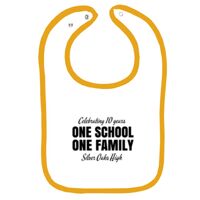 Infant Contrast Trim Terry Bib Thumbnail