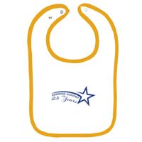 Infant Contrast Trim Terry Bib Thumbnail