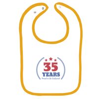 Infant Contrast Trim Terry Bib Thumbnail