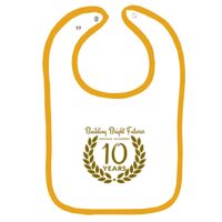 Infant Contrast Trim Terry Bib Thumbnail