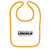 Infant Contrast Trim Terry Bib Thumbnail