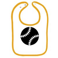 Infant Contrast Trim Terry Bib Thumbnail