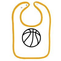 Infant Contrast Trim Terry Bib Thumbnail