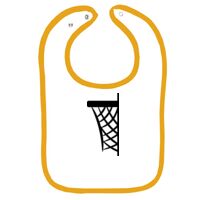 Infant Contrast Trim Terry Bib Thumbnail