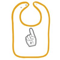 Infant Contrast Trim Terry Bib Thumbnail