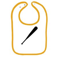 Infant Contrast Trim Terry Bib Thumbnail