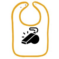 Infant Contrast Trim Terry Bib Thumbnail