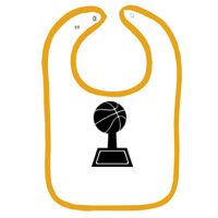 Infant Contrast Trim Terry Bib Thumbnail