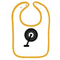 Infant Contrast Trim Terry Bib Thumbnail