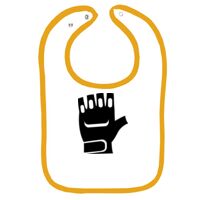 Infant Contrast Trim Terry Bib Thumbnail