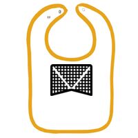 Infant Contrast Trim Terry Bib Thumbnail